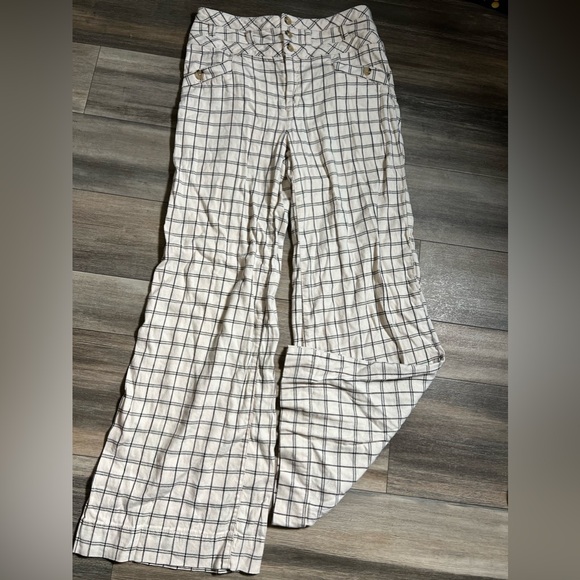 Anthropologie Linen Blend Pants- 4 - Picture 1 of 9